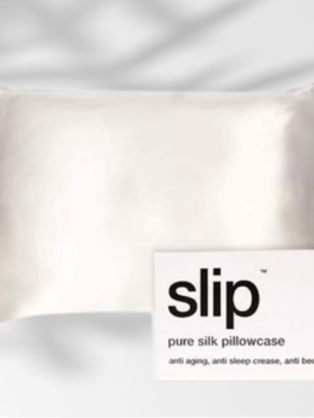 SLIP White Silk Pillowcase - Queen